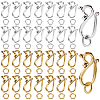 100Bags 2Colors Tibetan Style Hook and Eye Clasps FIND-SP0006-15-1