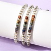 Natural Quartz Crystal & Non-magnetic Hematite Beaded Adjustable Bracelets for Unisex BJEW-K251-09V-3