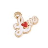 Valentine's Day Alloy Enamel Pendants ENAM-I084-01KCG-26-2