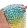 Transparent Painted Glass Beads Strands X1-DGLA-A034-T3mm-A15-2