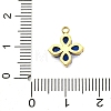 304 Stainless Steel Micro Pave Cubic Zirconia Pendants X-STAS-U042-06G-03-3