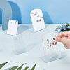 8Pcs 4 Style Acrylic Earring Stands Displays EDIS-FG0001-51-3