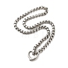 202 Stainless Steel Box Chain Necklaces STAS-A100-18P-2