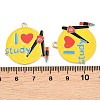 Alloy Enamel Pendants ENAM-L055-01K-02-3