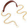 1Pc Imitation Leather with Alloy Curb Chain Purse Chains FIND-CL0002-07-7