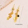 Brass Tassel Chain Dangle Earrings for Women UF0986-4