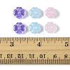 20Pcs Transparent Spray Painted Glass Beads GLAA-FS0002-40B-5