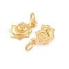 925 Sterling Silver Shell Shape Charms STER-I023-01G-01-2