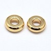 Brass Flat Round Spacer Beads X-KK-M085-B-12G-NR-2