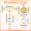 Iron Brooches Findings & Acrylic Pendant Decorations SJEW-PH00013-2