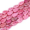 Natural Freshwater Shell Carved Beads Strands SHEL-N038-25E-1