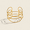 Women’s 304 Stainless Steel Multi-Strand Twisted Cuff Bangles UZ9131-1