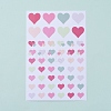 Heart Pattern Decorative Labels Stickers DIY-L030-08F-2