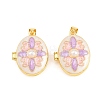 Brass Locket Pendants KK-D232-11G-2