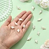 10Pcs 2 Styles Natural Keshi Pearl Cross Pendants PALLOY-YW032-5