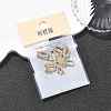 SHEGRACE Brass Micro Pave Clear Cubic Zirconia Pendants XGRQ29363-394G-U-6