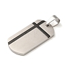 304 Stainless Steel Pendants STAS-C105-06EBP-2