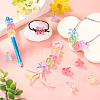 20Pcs UV Plating Transparent Acrylic European Beads OACR-TADJ0001-19A-5