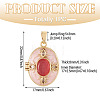 1Pc Brass Enamel Locket Pendants FIND-TA0010-71B-3