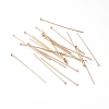 Brass Flat Head Pins KK-TAC0002-21RG-2