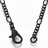 Brass Coated Iron Curb Chain Necklace Making MAK-T006-04A-3