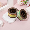 2 Rolls 2 Colors Segment Dyed Round Polyester Twisted Cords OCOR-TA0003-65A-5