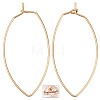 40Pcs Brass Hoop Earrings Findings KK-BBC0002-42-1