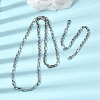 304 Stainless Steel Link Chain Bracelet & Necklace Jewelry Sets SJEW-L199-17P-1
