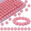 80Pcs Round Silicone Focal Beads SIL-SZ0001-24-23-1