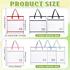 7Pcs 7 Styles PVC Double Layer Storage Tote Bags ABAG-DL0001-02-2