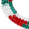 Transparent Gradient Color Glass Beads Strands GLAA-F131-01A-03-4