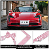 5 Sets 5 Colors Stainless Steel & Arcylic Rhinestone Frames for Licence Plate DIY-WA0001-32A-4