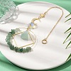 Natural Green Aventurine  Chip Beaded Hanging Suncatchers HJEW-TA00288-01-2