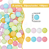 160Pcs 8 Colors Luminous Silicone Beads SIL-CA0001-16-2