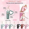 14Pcs 7 Colors PVC Leather Lipstick Keychain Holder KEYC-GO0001-23-2