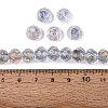 Handmade Foil Glass Beads FOIL-Q001-02D-4