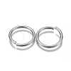304 Stainless Steel Open Jump Rings X-STAS-P236-24P-2