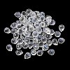 Electroplate Transparent Glass Beads GLAA-A045-05A-1