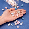  48Pcs 8 Styles Imitation Gemstone Acrylic Pendants IFIN-TA0001-57-5