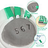 Plastic Uppercase Letter Clay Stamp Sets DIY-WH0591-269B-4
