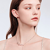 32Pcs 2 Colors Alloy Stud Earring Findings FIND-BBC0004-33-7