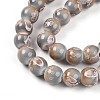 Baking Paint Glass Beads Strands DGLA-N008-8mm-08-4