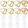 DIY Oval Finger Rings Making Kit DIY-BBC0003-15G-1