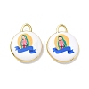 Printed Brass Pendants KK-CBAF9BC-11G-03-1