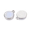 Rack Plating Alloy Enamel Pendants ENAM-N070-01A-03P-03-2
