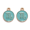 Alloy Enamel Pendants ENAM-S124-01B-13L-1