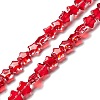 Transparent Glass Beads Strand X1-GLAA-F112-02C-1