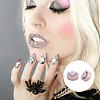 60Pcs 3 Colors Iron & PE 3D Nail Art Rotary Bearing for Nail Art Designs MRMJ-FH0001-59-5