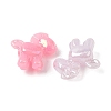 UV Plating Opaque Acrylic Beads OACR-G058-03-2