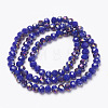 Electroplate Opaque Glass Beads Strands LS-EGLA-A034-P8mm-F14-2